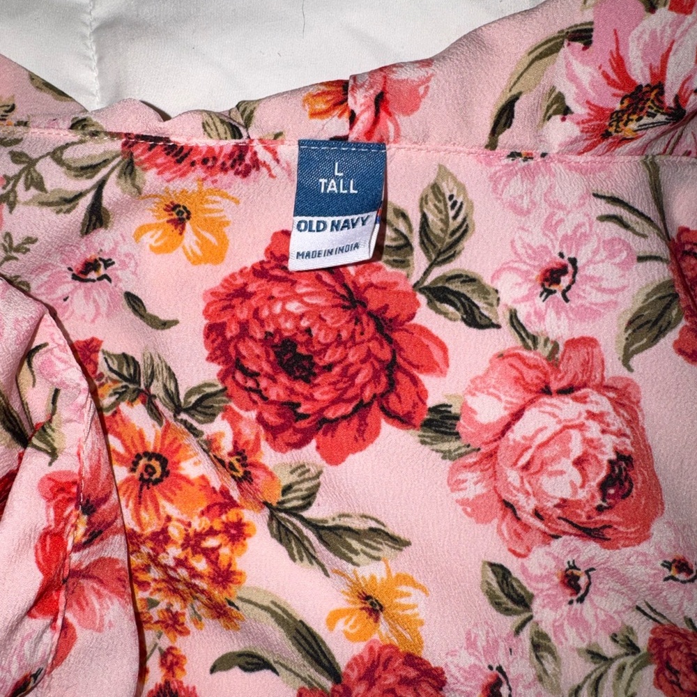 Old Navy Pink Floral Kids Dress - Picture 4 of 4